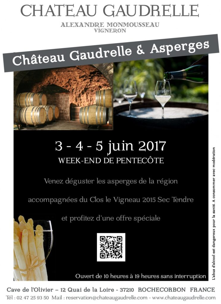 Affiche Château Gaudrelle et Asperges 2017