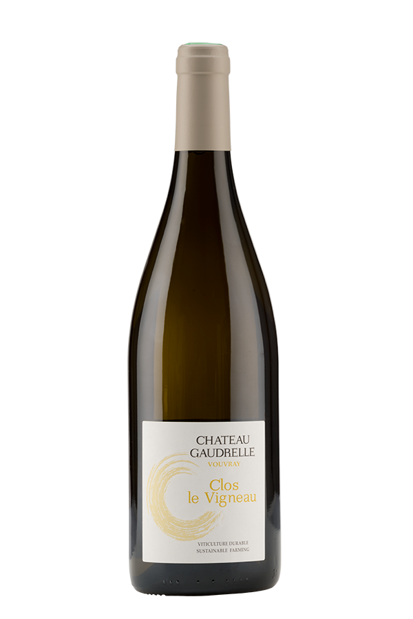 Bouteille de Vin de Vouvray sec tendre bio cuvée le Clos le Vigneau Château Gaudrelle